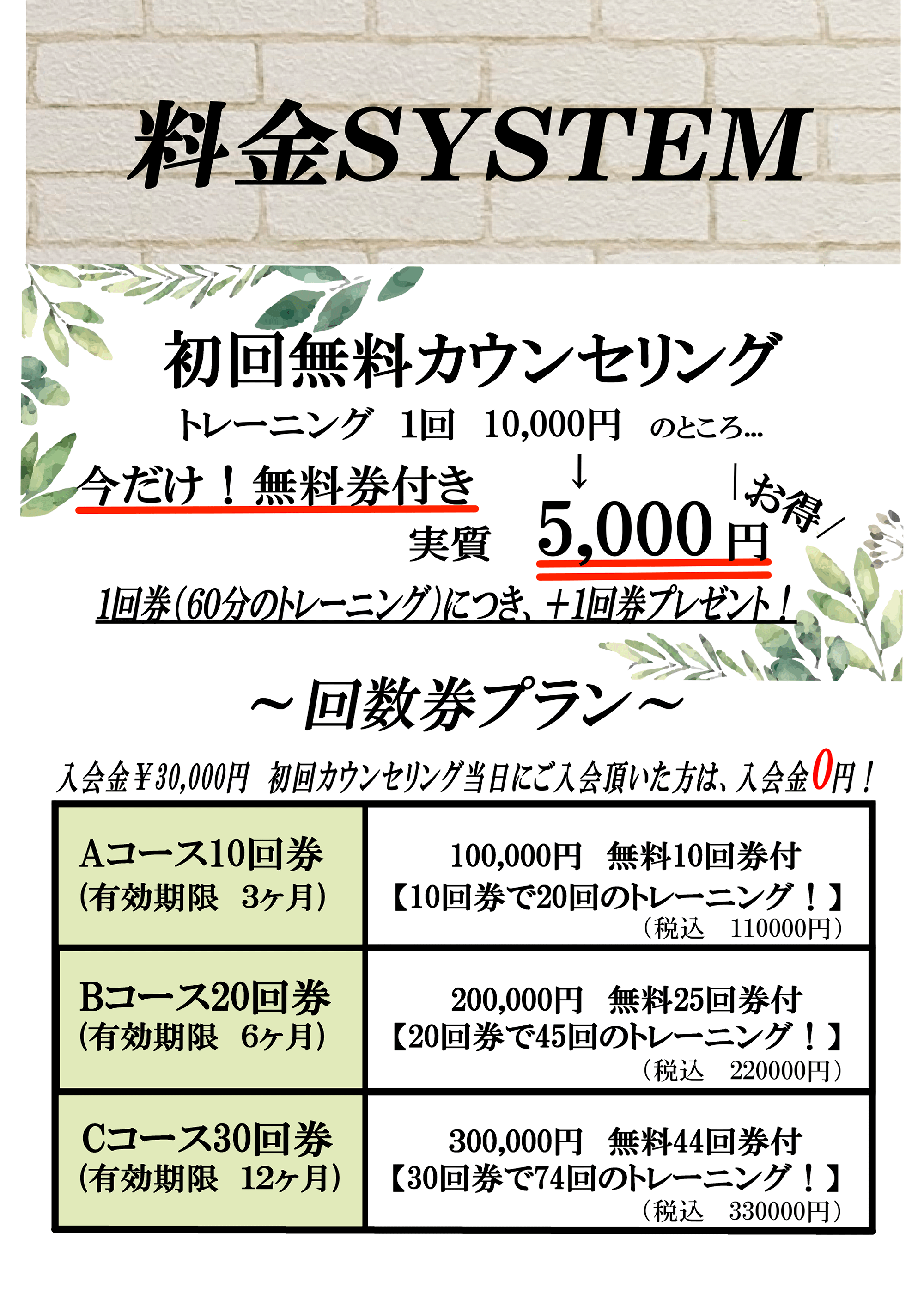 料金システム